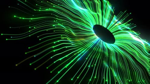 Réseau de connexion mondial à fibre optique Technologie de circuit de ligne AI Résumé du transfert de données 5g retour