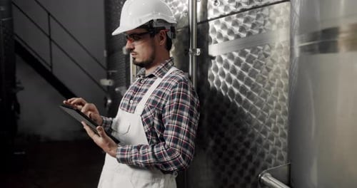 Controls the Quality of Production Equipment in Wine Factory