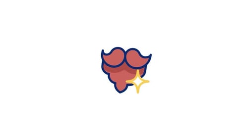 Animiertes Bart-Symbol