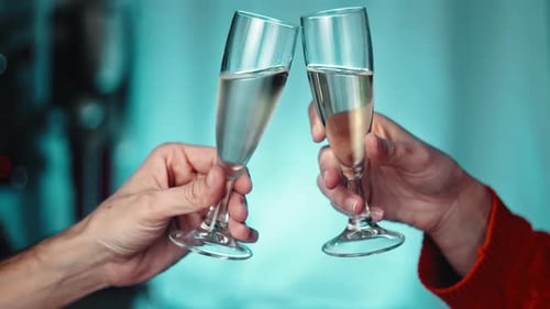 Champagne Glasses Toast Celebration