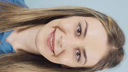Smiling Woman Portrait Close Up