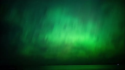 Aurora Borealis also known as polar lights, graces sky with its ethereal dance