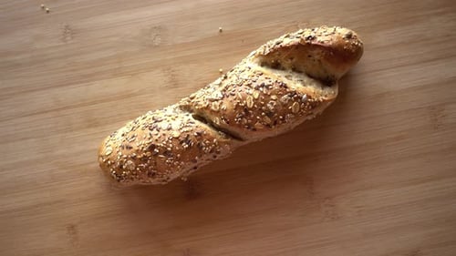 texture of bread with cereals