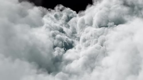 Wolkenübergang auf Alphakanal 4K.