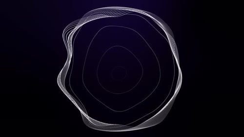 abstract geometric gradient line circle background animation. Vd 353