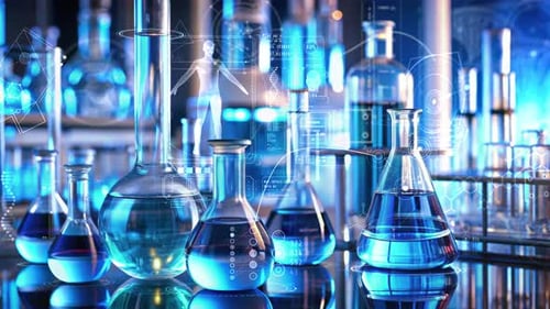 Augmented Reality Medical Laboratory Scientific Research Infographics