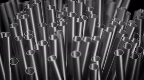 Abstract Metallic Pipes Motion Graphic Loop Background