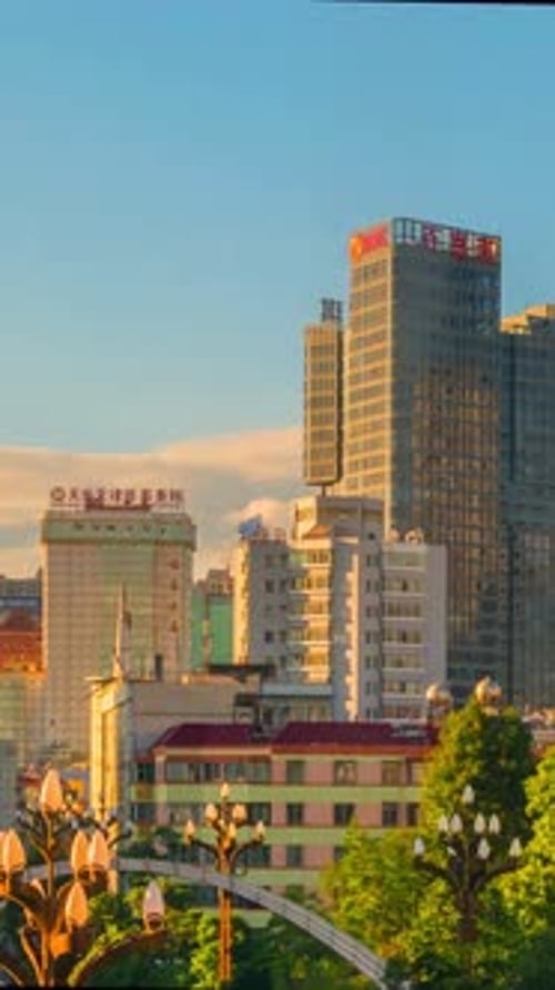 Vertical View Of Kunming Cityscape, China