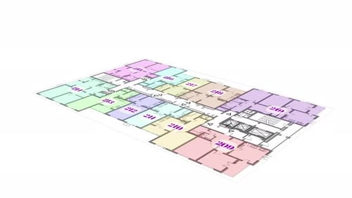 Building Floor Drawing Intro Able to Loop Endless