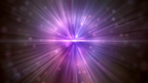 Vibrant Abstract Light Rays Loop with Sparkling Particles