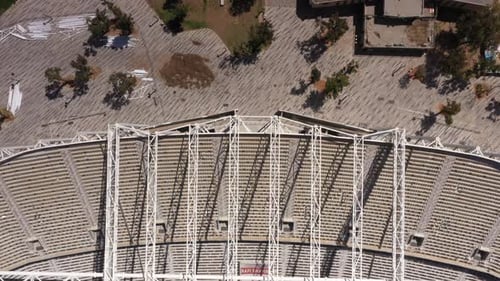 Empty Soccer Stadium In Tel Aviv, Aerial