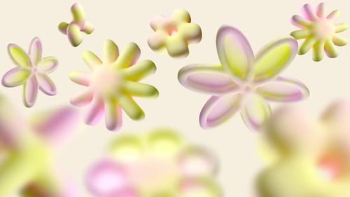 Rotating gradient shapes background loop video