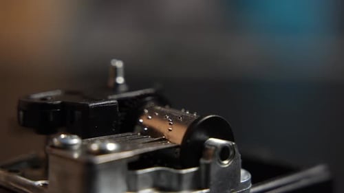Music box close-up.