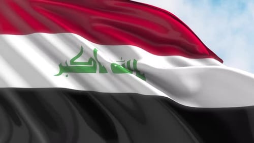 Iraq Flag Waving