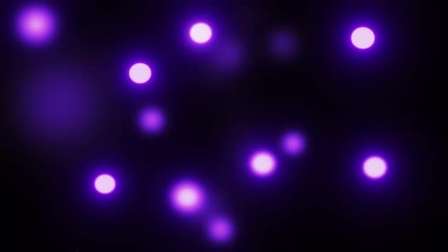 Abstract Purple Light Orbs Floating Background
