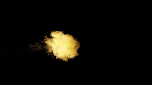 Realistic Fire Burst with Dynamic Smoke Effect