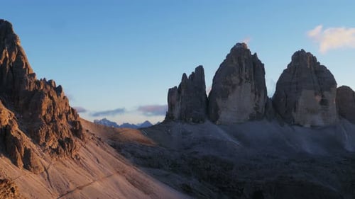 Shoot of National Nature Park Tre Cime In the Dolomites Alps in Italy. Beautiful landscape