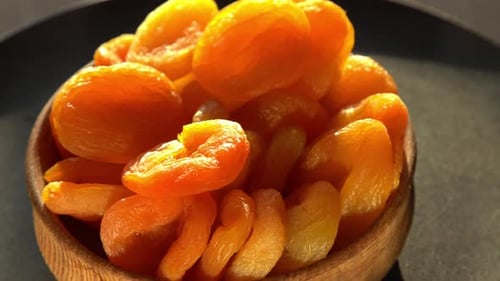 Dried Apricots Closeup