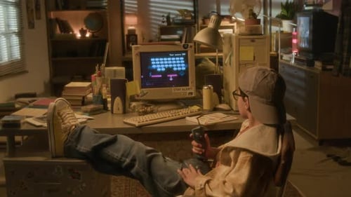 90s Boy Playing Videogame