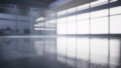 Clean White Background Corporate Office Interior