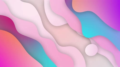 Abstract Fluid Pastel Waves Background Animation