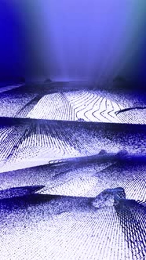 Futuristic Abstract Digital Terrain Background