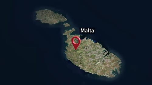 Malta Country Zoom from Space