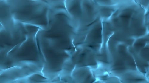 Abstract Blue Fluid Motion Background with Glowing Electric Ripples