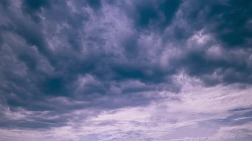 Dramatic Time-Lapse of Clouds and Sky at Sunset