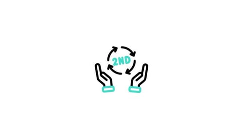 Icono animado de segunda mano