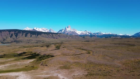 Fitz Roy Mountain Range in Patagonia Argentina, Nature Stock Footage ft ...