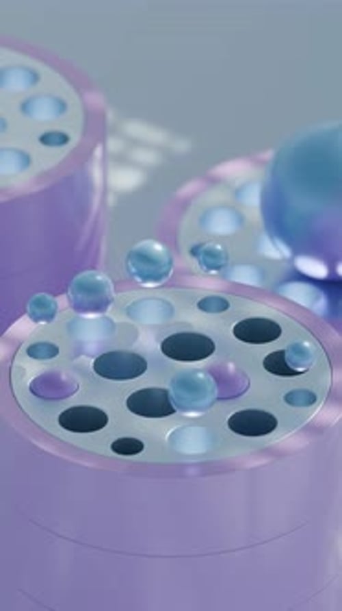 Animação em loop 3D Jumping Marbles