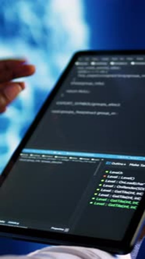 Vertical Video AI Employee Runs Code in Data Center