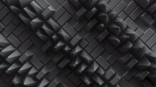 Animated Abstract Geometric Cubes 3D Loop Background