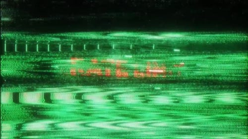 Digital Glitch Code Screen Reveal Title Animation