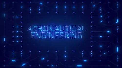 Futuristic Glowing Blue Circuit Board Technology Background Animation