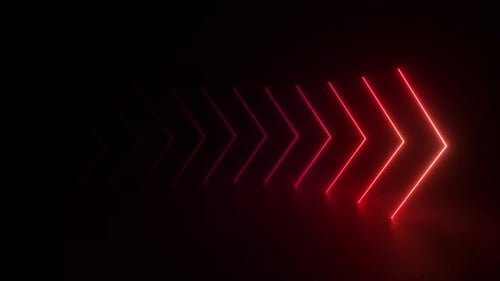 Dynamic Neon Moving Arrows Background