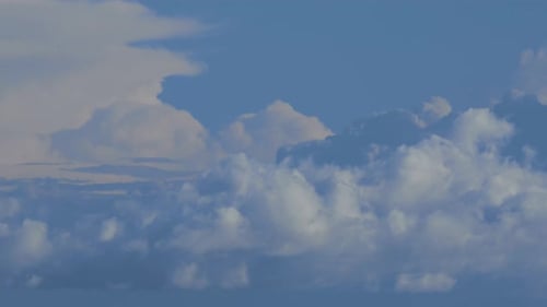 Timelapse Of Clouds In The Blue Sky
