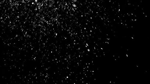 Abstract Snow Falling on a Black Background