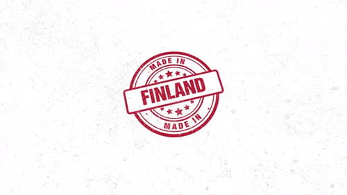 Made In Finland Rubber Stamp