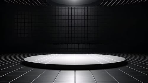 Dark Minimalist Stage Spotlight Platform Loop Background