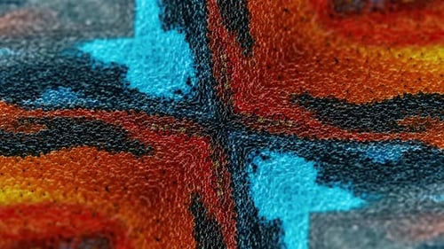 Shimmering Particle Waves Abstract Motion Background Loop