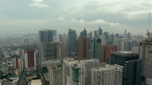 Manila the Capital of the Philippines Aerial View