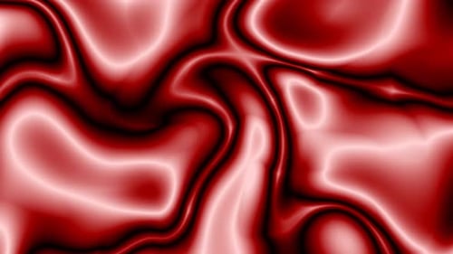 Fluid Red Plasma Abstract Organic Motion Background