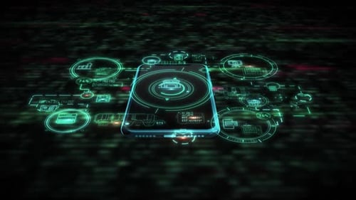 3D Mobile Surface with Embedded Data Animations
