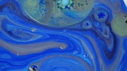 Beautiful Abstract Video Background Mixing Black and Blue Colors