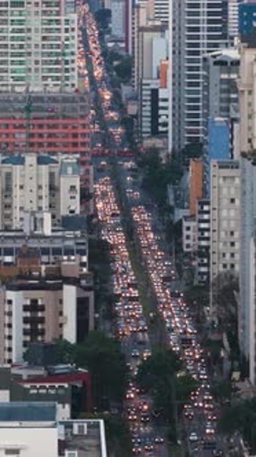 Curitiba City Traffic Flow Transit System Brazil Curitiba.mov