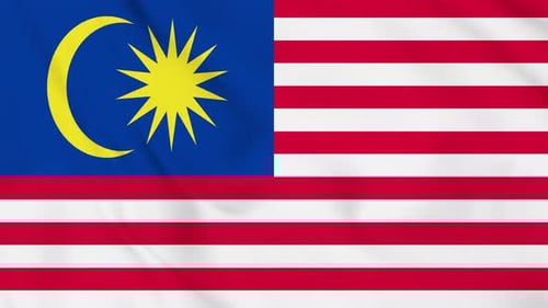 Malaysia Flag Animated 4k