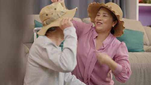 Senior Couple Packing for Travel