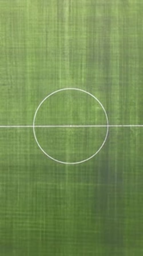 Drone Green Football Field